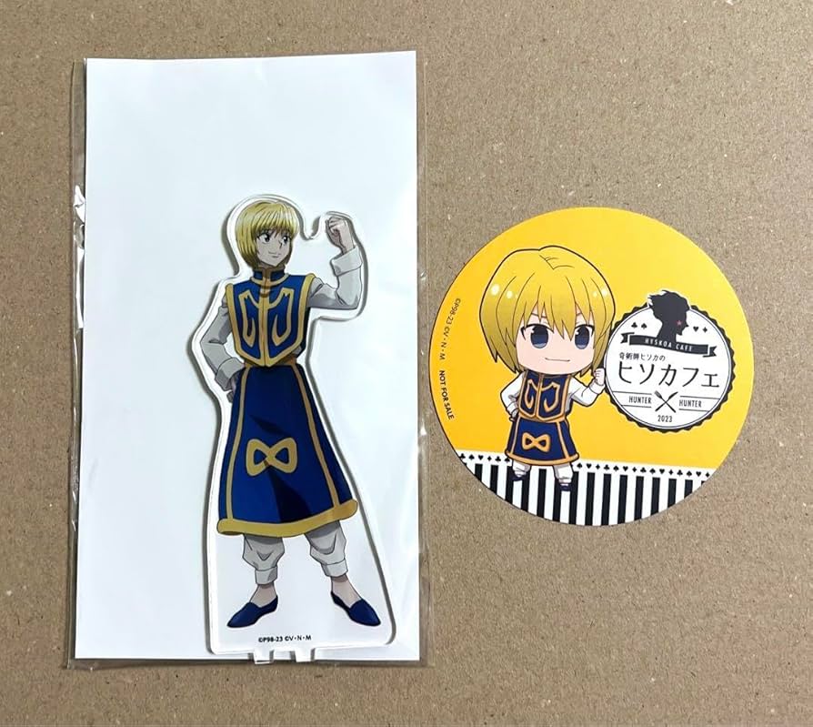 HUNTER×HUNTER アクリルスタンド 缶バッジ コースター ヒソカ HUNTER×HUNTER アクリルスタンド 缶バッジ コースター ヒソカ